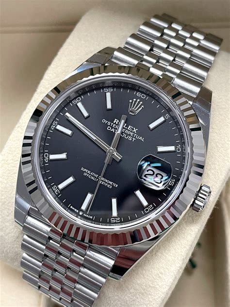 rolex mens stainless steel silver datejust watch jubilee|rolex datejust 41 fluted bezel.